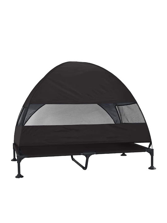 vidaXL Elevated Dog Bed Black 127x106cm