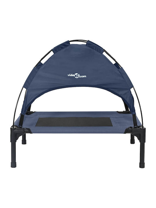 vidaXL Navy Elevated Dog Bed Blue vidaXL Navy Elevated Dog Bed Blue