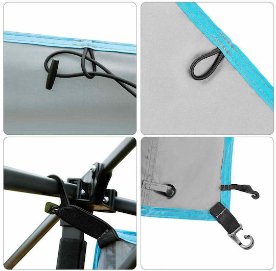 Vidaxl Tent Hanging Organizer Storage Gray 320 x 182 cm