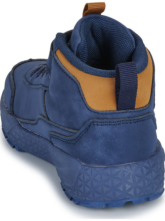 Kids Sneakers High with Scratch Blue