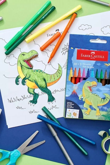 Faber-Castell Динозавър Магически Маркери за рисуване Комплект 12бр