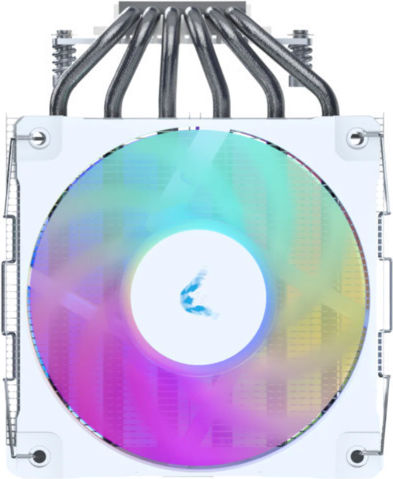 Valkyrie Vind 125 DL Dual Fan CPU Cooling with ARGB for AM4/AM5/1200/1700 Socket White
