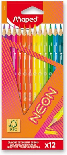 Maped Ξυλομπογιές Neon Fsc Σετ 12 Τεμ 831802