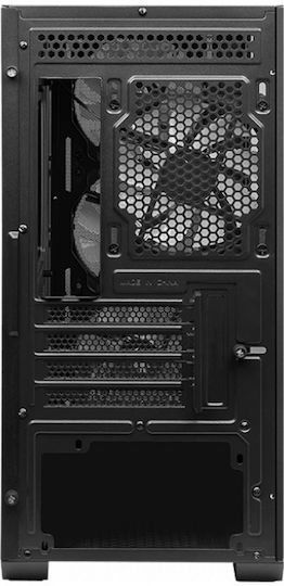 MSI MAG Forge M100A Gaming Micro Tower Carcasă PC cu Deschidere Laterală și Sistem Iluminare RGB Sursă De Alimentare 600W