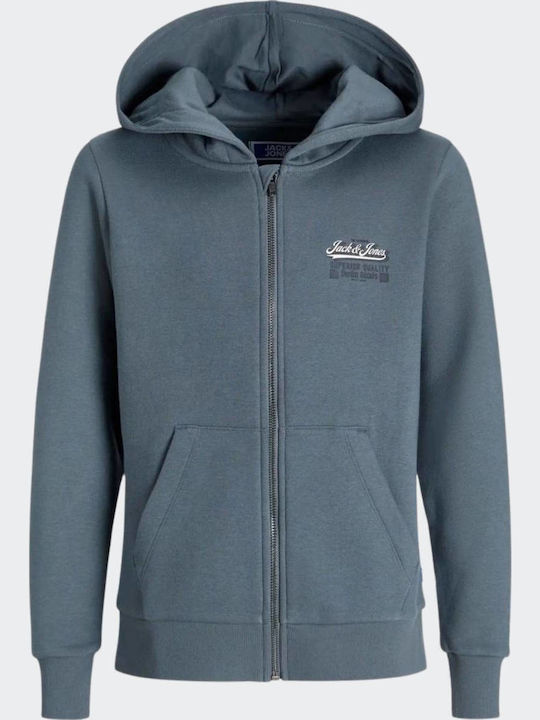 Детски Суичър Жилетка с Качулка и Джобове Тъмносин Elogo Sweat Ziphood