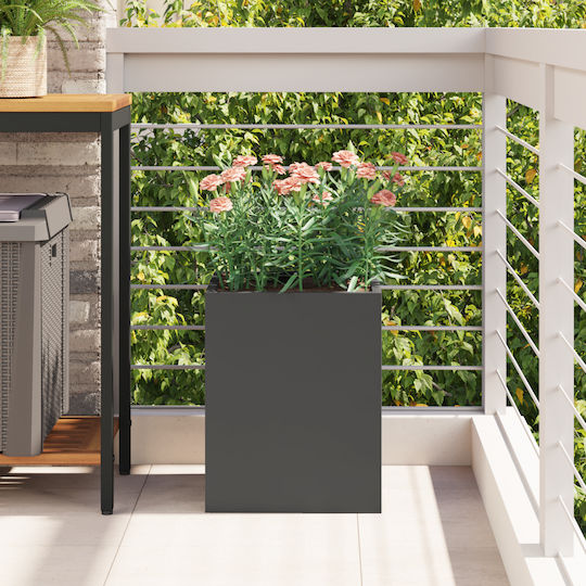 vidaXL Topf Metallisch Black 32x32x40cm.