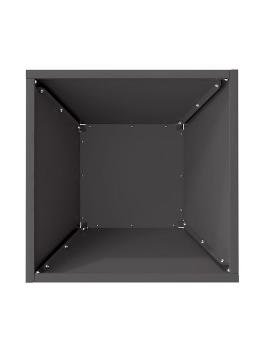 Vidaxl Metall-Pflanzgefäß Schwarz Metall 35 x 35 x 15 cm Langlebig Schwarz