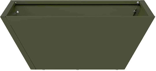 Vidaxl метална саксия Olive Metal 40 x 40 x 15 см правоъгълна Olive Vidaxl метална саксия Olive Metal 40 x 40 x 15 см правоъгълна Olive