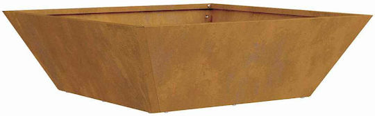 vidaXL Topf Metallisch Beige 50x50x15cm.