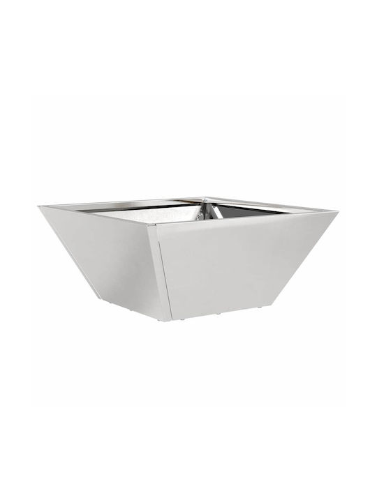 vidaXL Set 5 Metallische Pflanzgefäße Silber 35x15cm