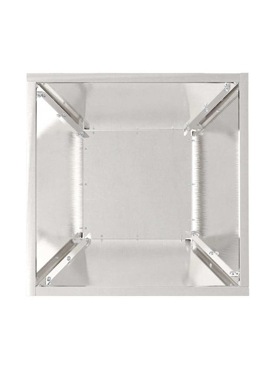 vidaXL Set 5 Metallische Pflanzgefäße Silber 35x15cm