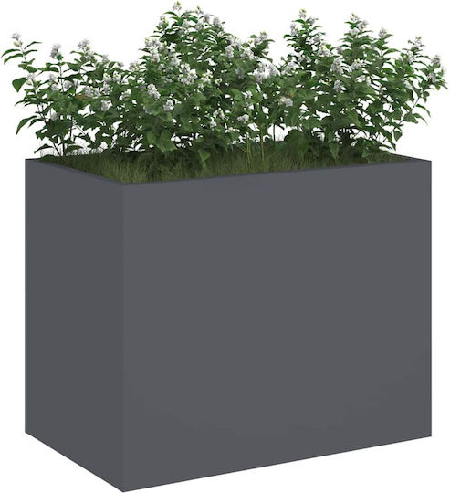 vidaXL Pot Metallic Charcoal 50x32x40cm.