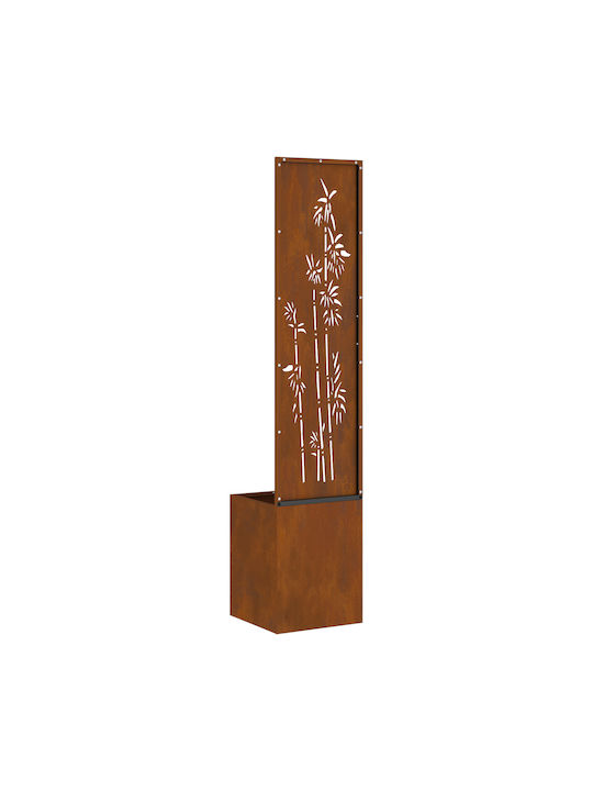 vidaXL Pot Metallic Rusty 32x140cm.