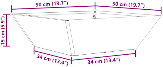 vidaXL Σετ 5 Ζαρντινιέρες Πλαστικές Λευκό 50x15εκ.