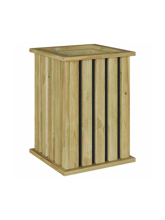vidaXL Саксия Дърво 33x33x45см.