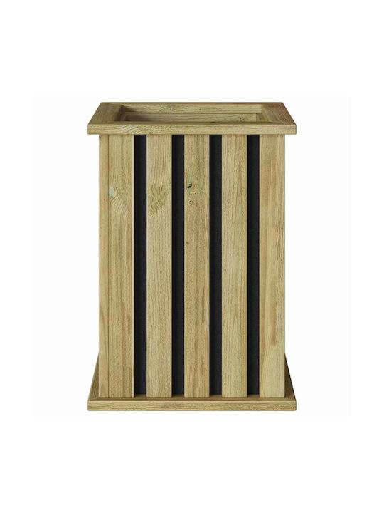 vidaXL Саксия Дърво 33x33x45см.