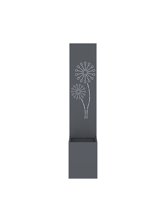 vidaXL Topf Metallisch Charcoal 32x140cm.