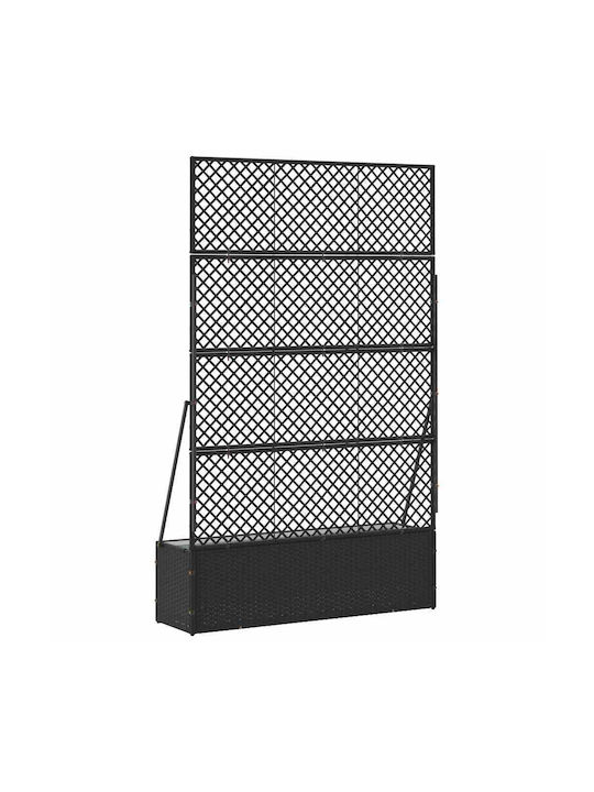 vidaXL Kunststoff Blumenkasten Schwarz 105x30x170cm