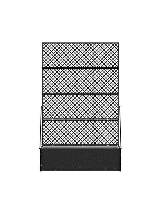 vidaXL Kunststoff Blumenkasten Schwarz 105x30x170cm