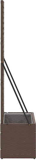 vidaXL Kunststoff Blumenkasten Schwarz 70x30x135cm