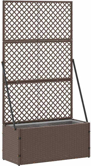vidaXL Kunststoff Blumenkasten Schwarz 70x30x135cm