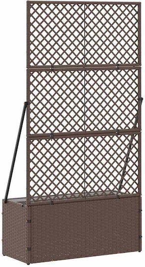 vidaXL Kunststoff Blumenkasten Schwarz 70x30x135cm