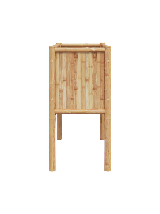 vidaXL Кутия за саксии Бамбук Кафяв 90x35x70см.