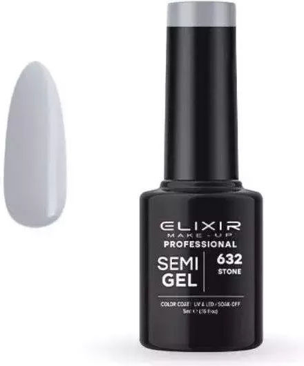 Elixir Semi Gel Ημιμόνιμο Βερνίκι Νυχιών 632 Stone 5ml