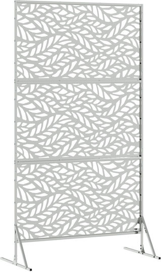vidaXL Raumteiler Metall mit 1 Paneel 100x180cm