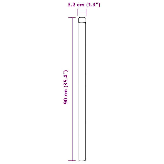 vidaXL Garden Fencing Material 2pcs Green