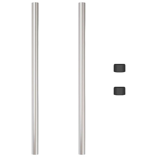 vidaXL Garden Fencing Material 2pcs Silver