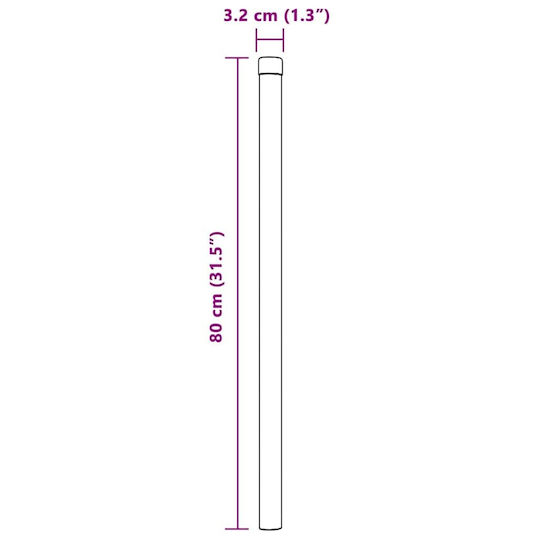 vidaXL Garden Fencing Material 2pcs Silver