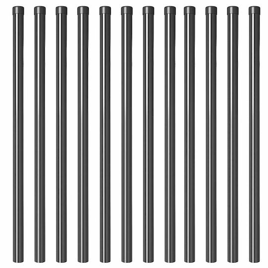vidaXL Garden Fencing Material 12pcs Gray