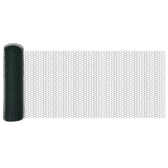 vidaXL Material pentru Împrejmuire Grădină din Oțel 50x50buc 1buc Green