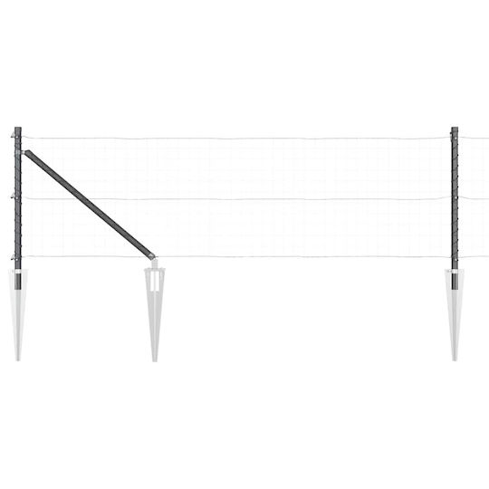 vidaXL Garden Fencing Material 13pcs Gray