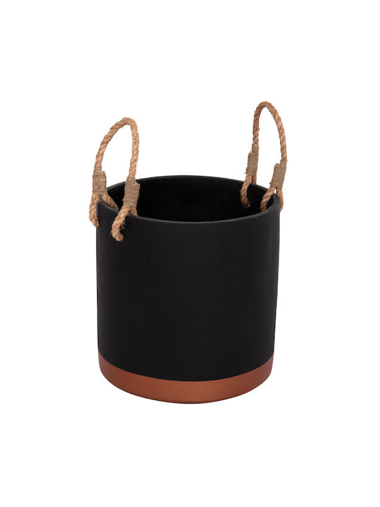 HomeMarkt Tryll Betongblumentopf Schwarz 31cm