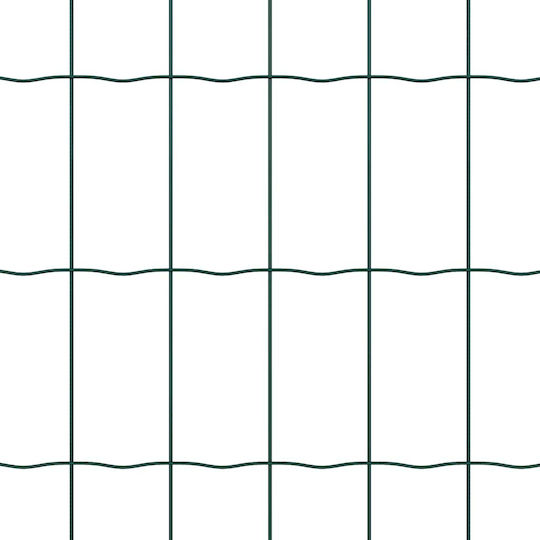 vidaXL Plasă de sârmă Galvanizat Verde 0.6x50m