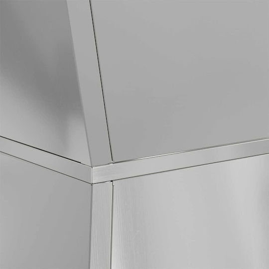 vidaXL Suport Metalic Argintiu Pentru Plante 40x40x101 cm