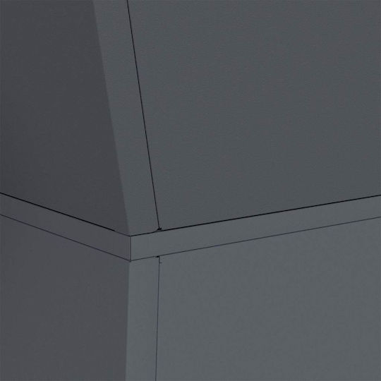 vidaXL Suporturi pentru ghiveci Metalice Gri 35bucx35bucx73buccm. 2buc