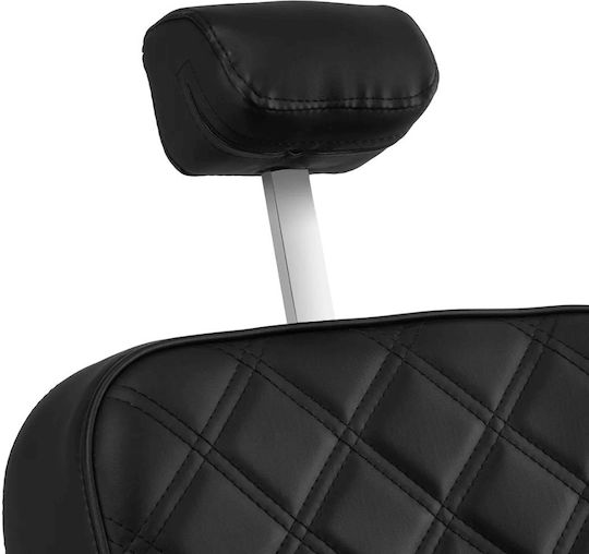 Barber Equipment Καρέκλα Κουρείου Μαύρη με Ρυθμιζόμενο Ύψος