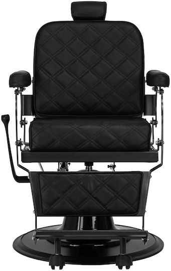 Barber Equipment Καρέκλα Κουρείου Μαύρη με Ρυθμιζόμενο Ύψος