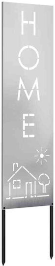 vidaXL Garden Decoration Made of Stainless Steel 32x1.7x140cm