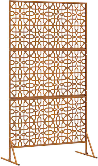 vidaXL Decorative Room Divider Metal with 1 Panel 100x180cm