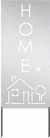 Vidaxl Decorative Garden Panel Silver 50 x 140 cm Stainless Steel