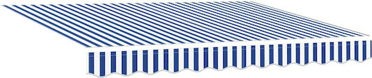 Foldable Tent Blue White Stripes Large
