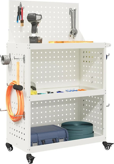 vidaXL Transport Trolley White