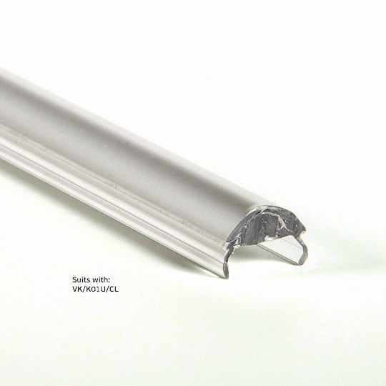 VK Lighting External Aluminum Profile for LED Strip 200x1.7x0.9cm