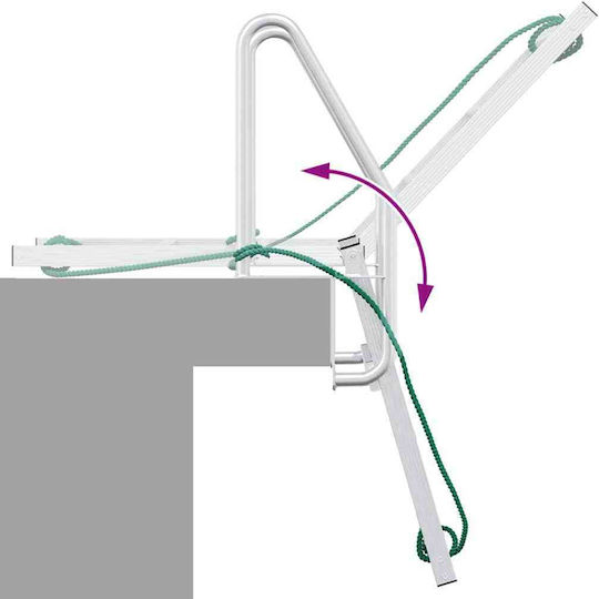 vidaXL 3 Steps Boat Ladder