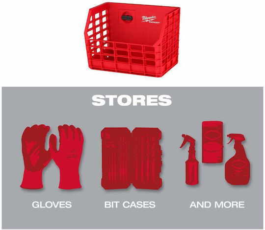 Milwaukee Packout Plastic Tool Bin Organiser W17.2xD25.2xH19cm