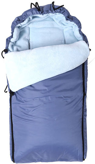 Matex Kinderwagen-Fußsack Blau 80x100εκ.